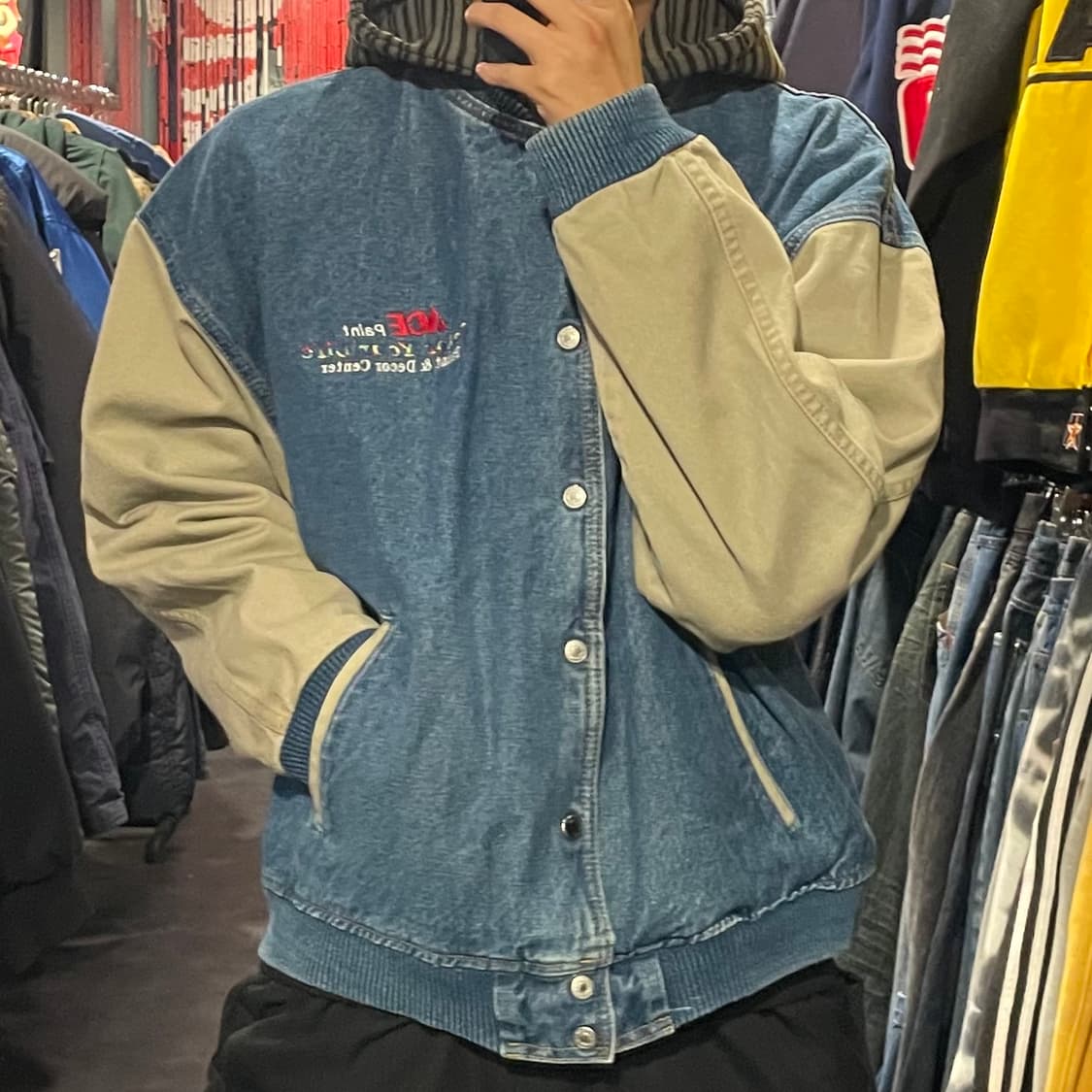 [IM] VTG 빈티지 데님 바시티 자켓 상품이미지3