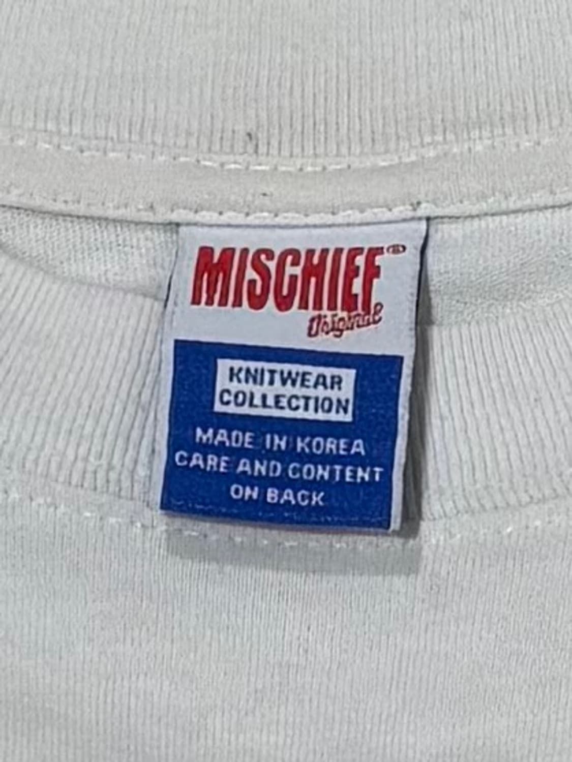 미스치프 스펠로고 화이트 반팔 상품이미지6