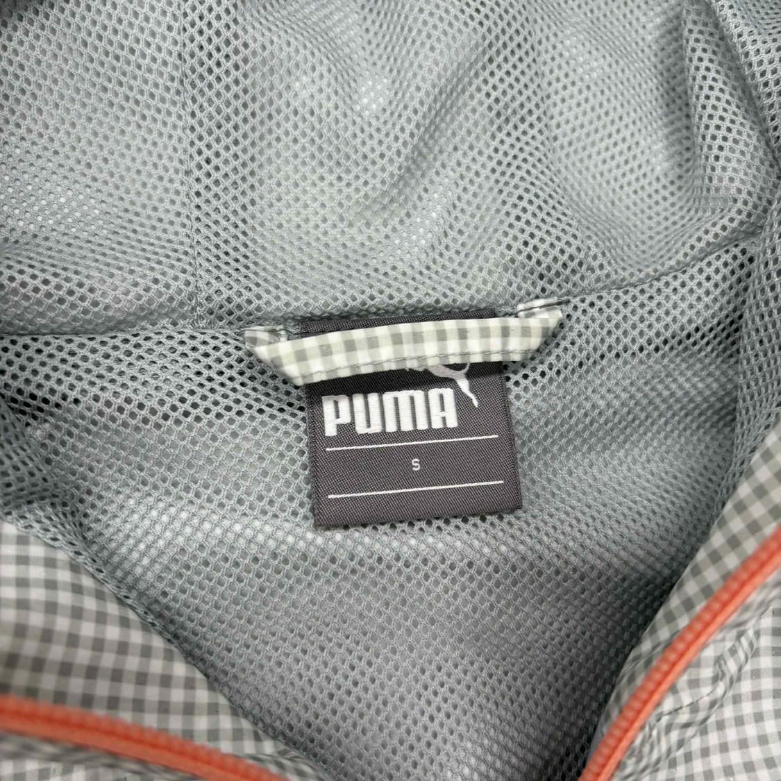 퓨마 체크패널 y2k 걸즈 윈드브레이커 후드집업 희귀져지(S) 상품이미지4