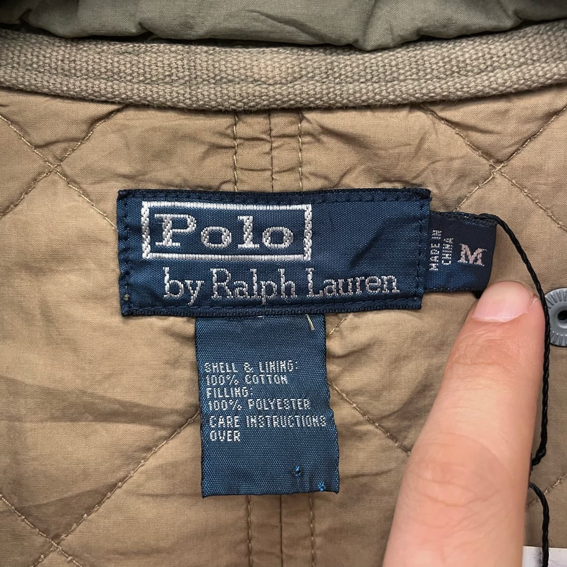 90s 폴로 랄프로렌 퀼팅 후드 탈부착 유틸리티 포켓 거너 자켓 상품이미지10