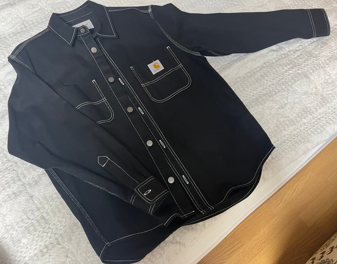 칼하트 WIP 초크 셔츠 자켓 M 블랙 상품이미지2