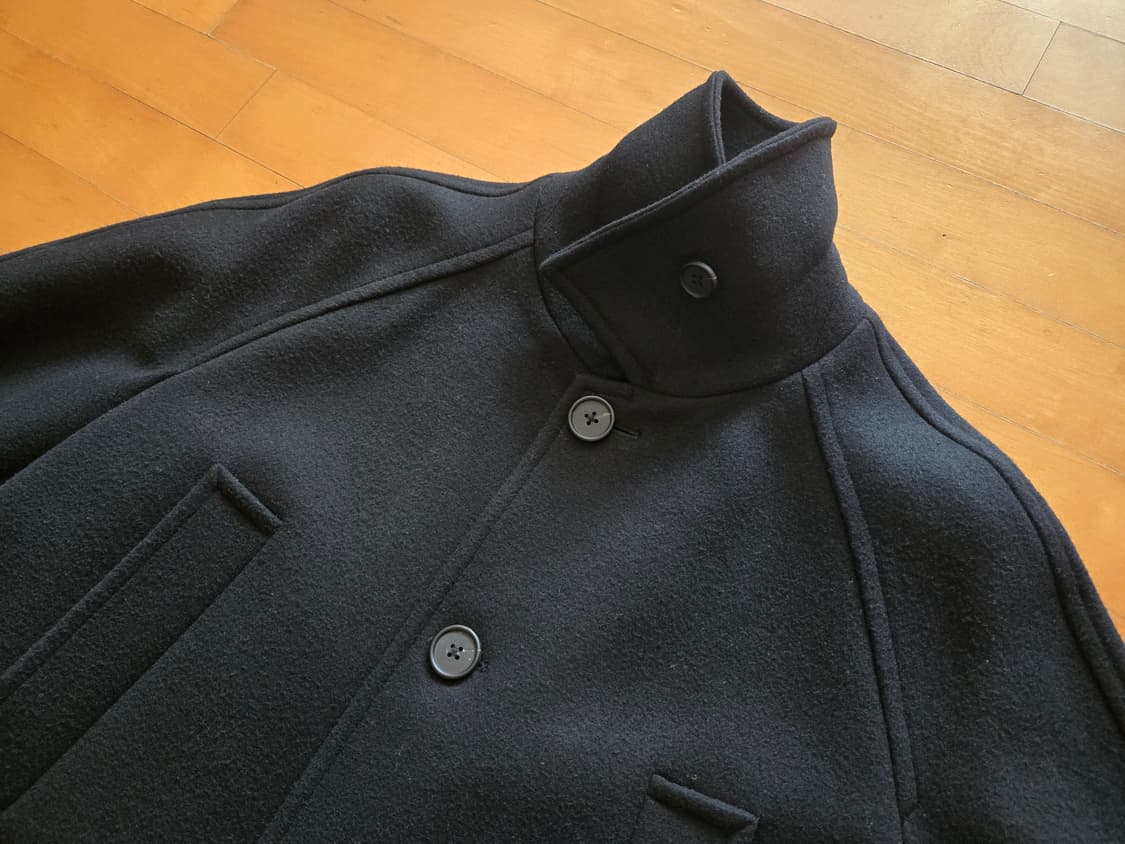 무탠다드X깡스타일리스트 캐시미어 블렌드 맥시 발마칸 코트 [블랙 / M] 상품이미지2