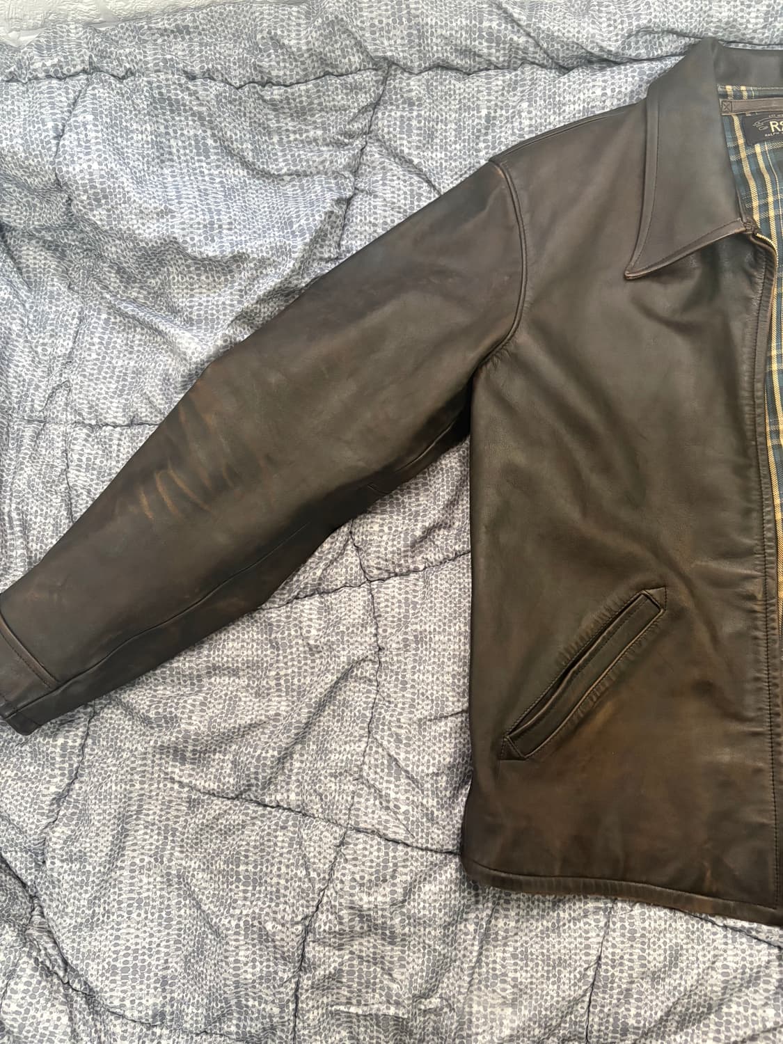 [L]더블알엘 뉴스보이 레더자켓 상품이미지5