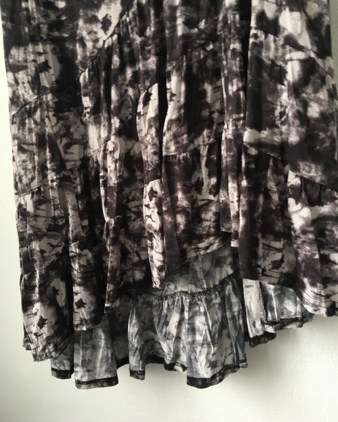 Dyed printing unbalanced skirt 상품이미지4