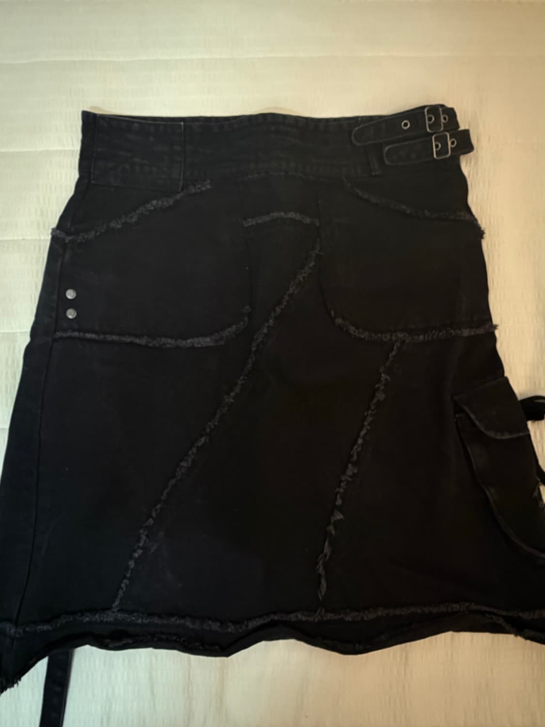 코이세이오 블랙 데님 스커트 상품이미지1