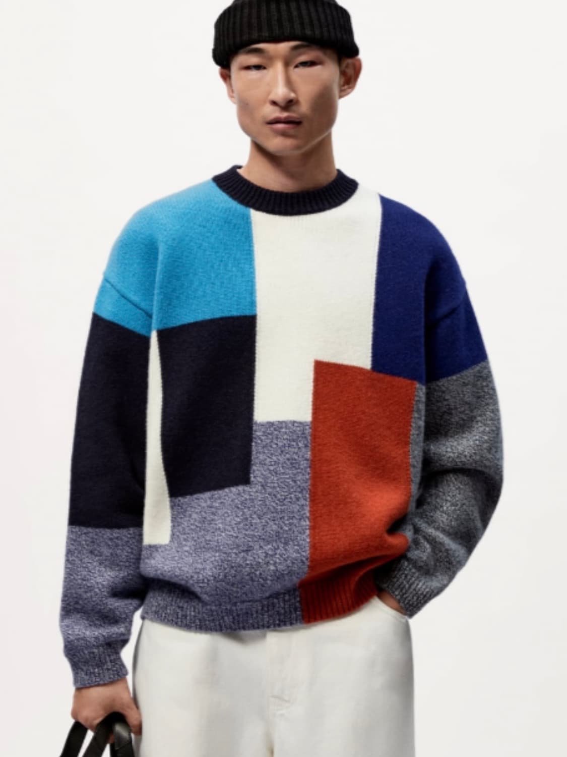 [M] 자라X스튜디오니콜슨 컬러블록 스웨터 니트 상품이미지1