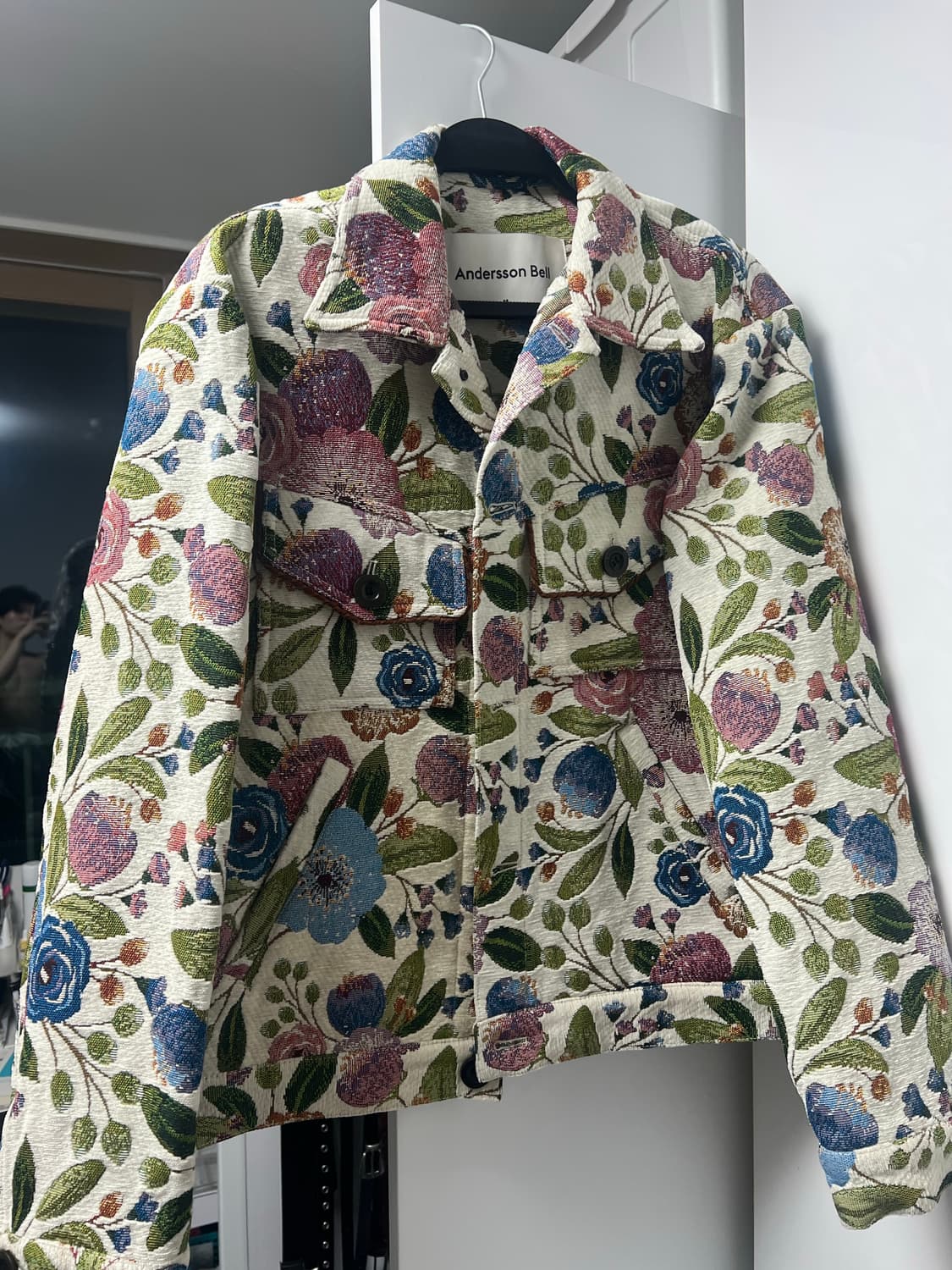 앤더슨벨 플로버 자카드 트러커 자켓 M사이즈 상품이미지1