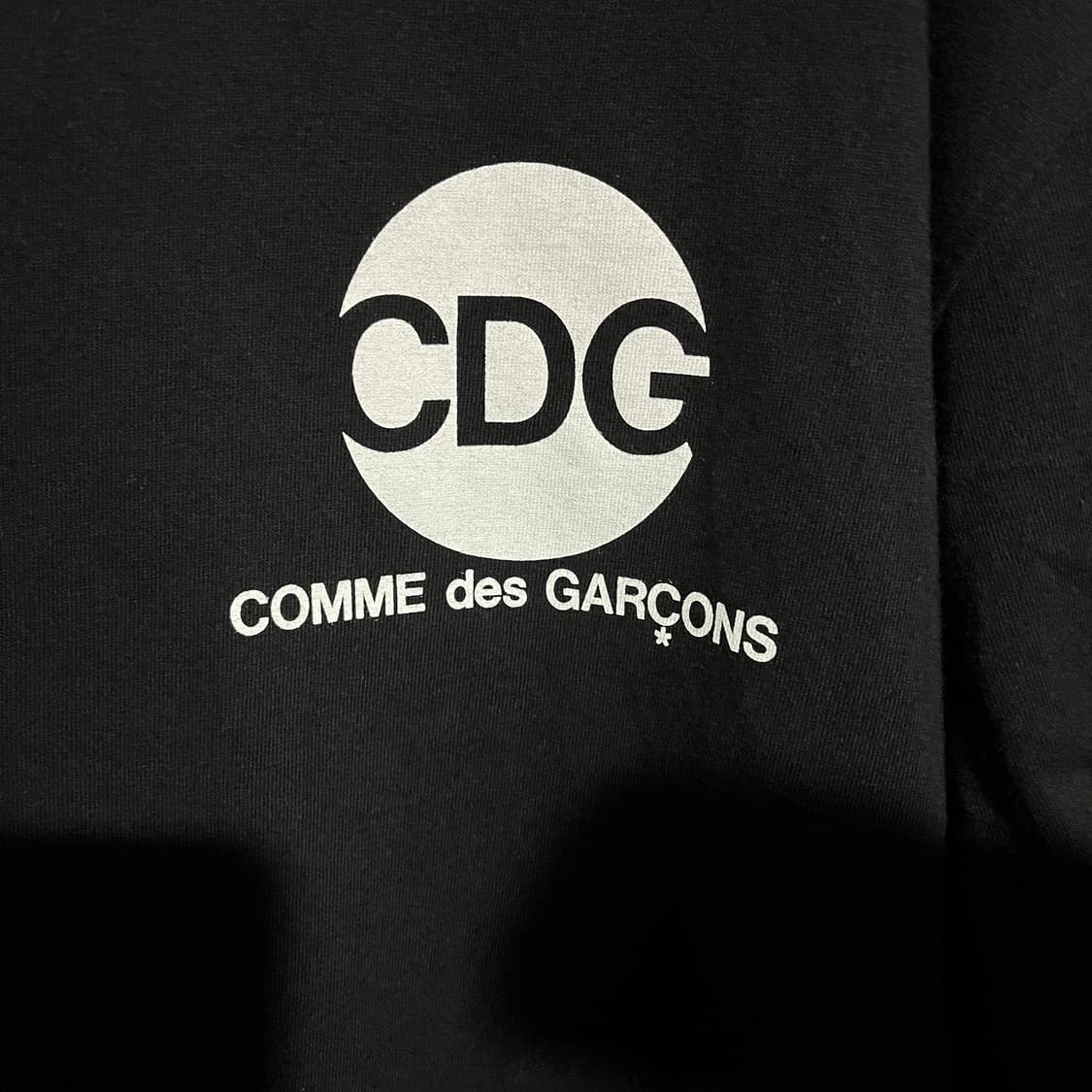 (XXL) 꼼데가르송 CDG 로고 반팔 티셔츠 블랙 상품이미지2