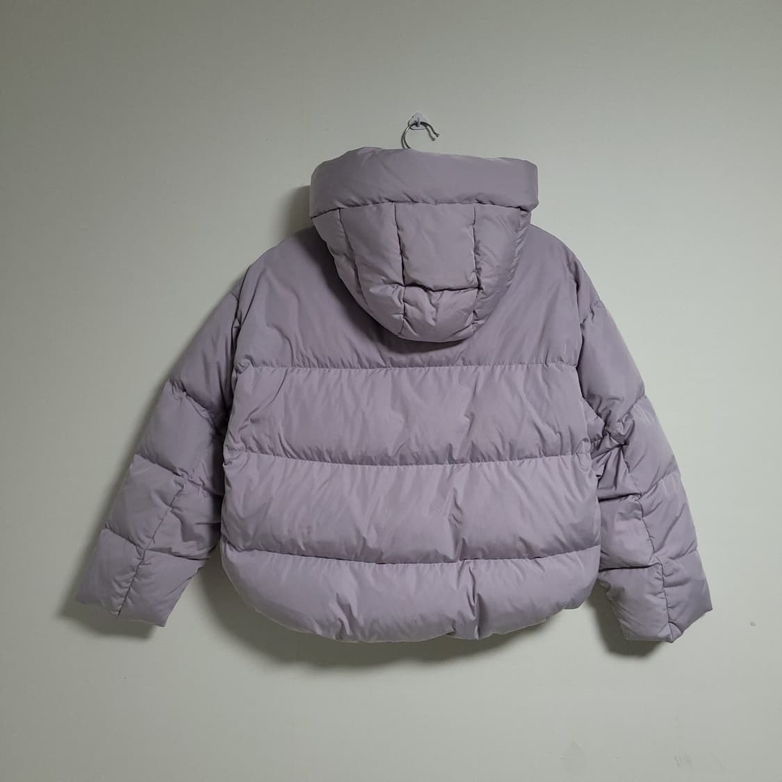 (M) 새제품. 행텐 크롭 라벤더 퍼플 숏패딩 상품이미지6