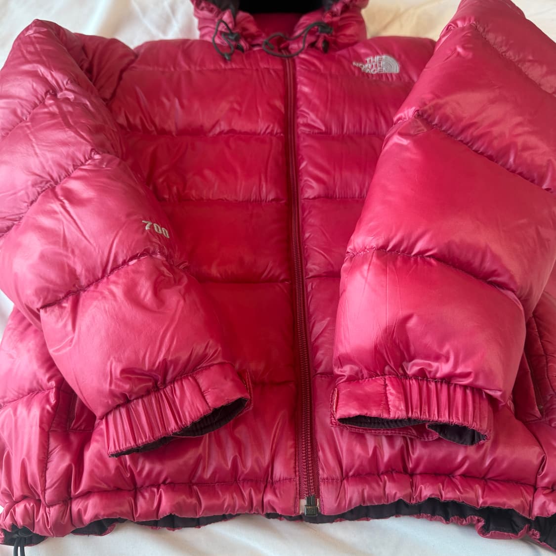 노스페이스 퍼텍스 퀀텀 초경량 패딩 (L) 마룬색상 상품이미지5