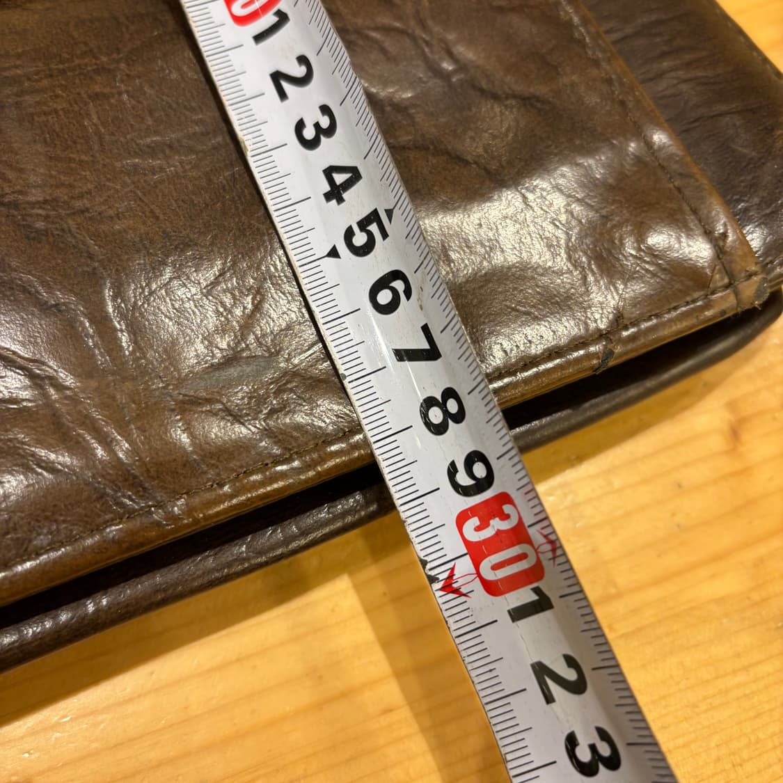 빈티지 브라운 레더 브리프 케이스 상품이미지4