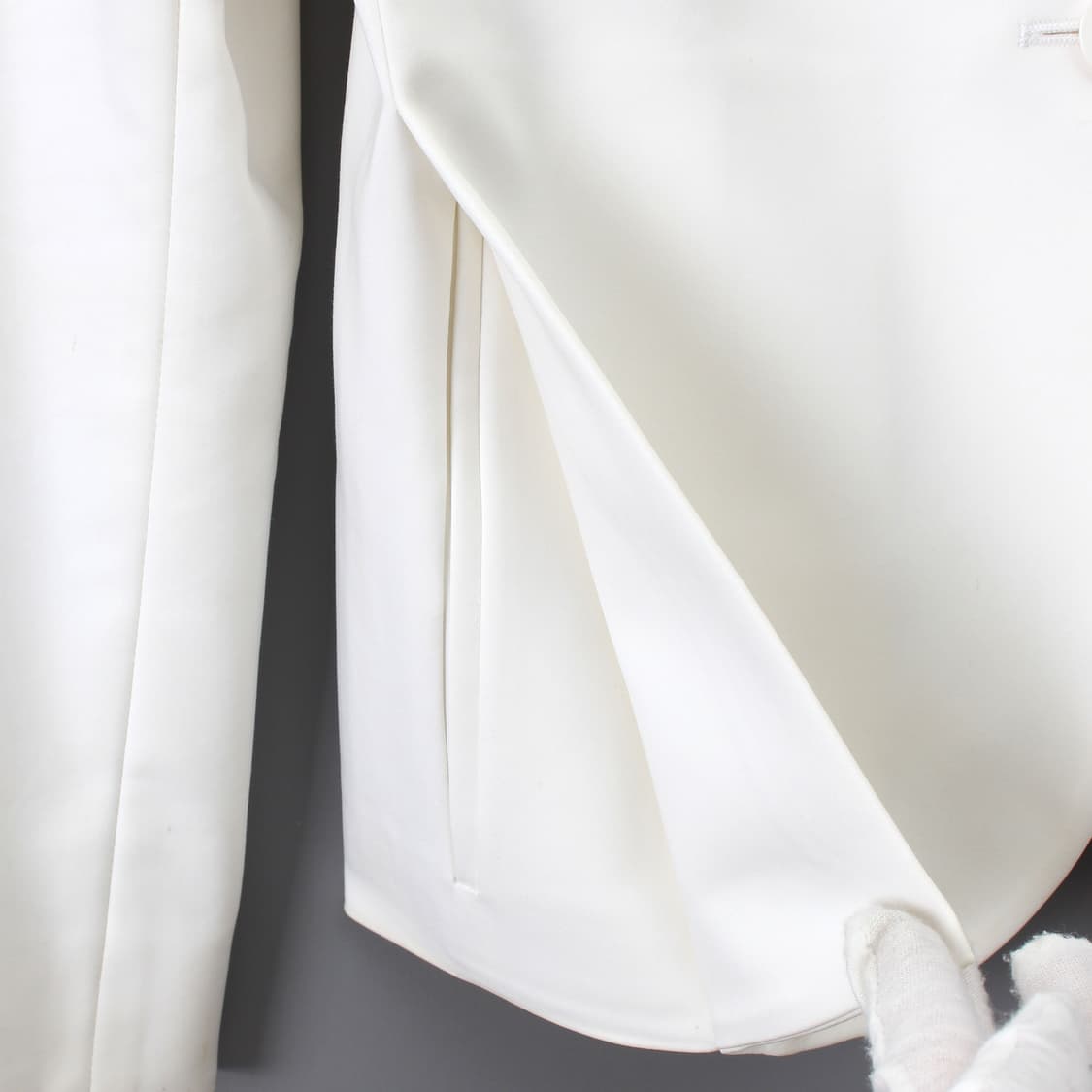 질샌더 Jilsander 빈티지 화이트 코튼 면 싱글 자켓 상품이미지3