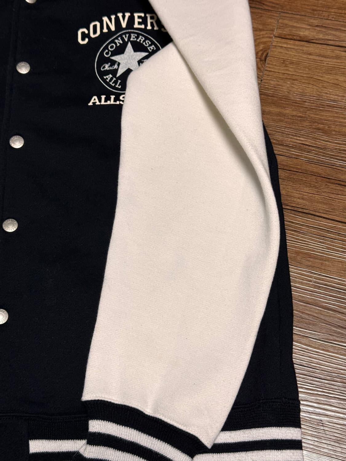 [XL] 컨버스 올스타 블랙 면 바시티 자켓 상품이미지4