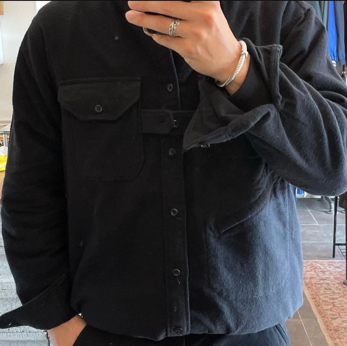 ENGINEERED GARMENTS BANDED COLLAR SHIRT 상품이미지4