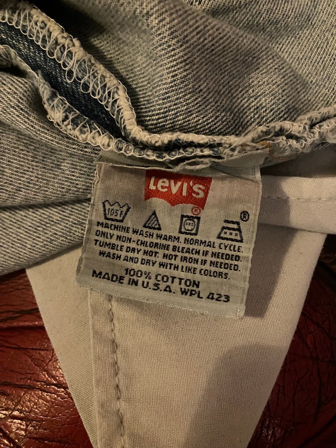 USA 빈티지 리바이스 501 데님 팬츠 상품이미지8