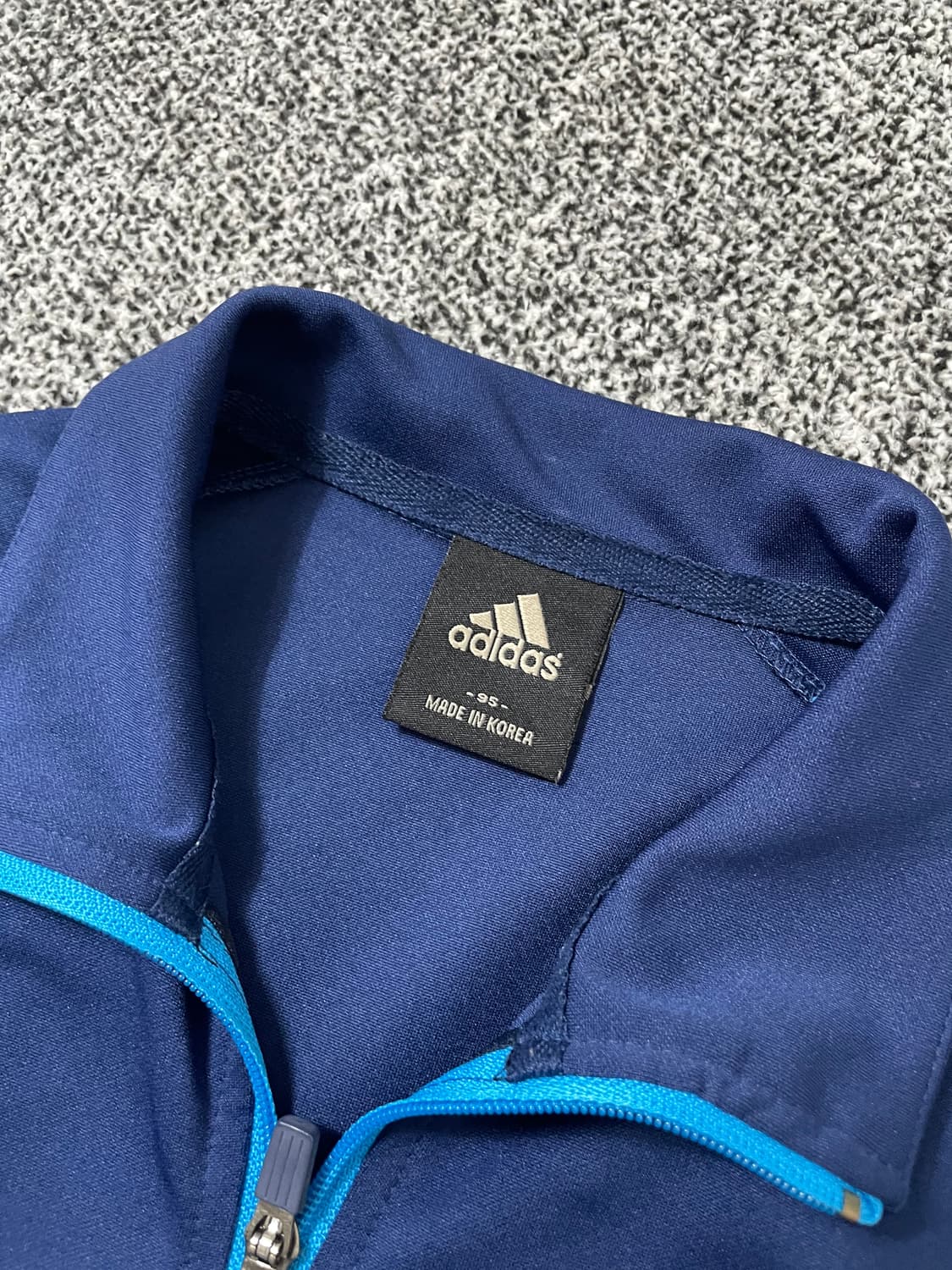 빈티지9. 아디다스 00's 네이비 스카이블루 배색 져지 트랙탑 트레이닝 상품이미지4