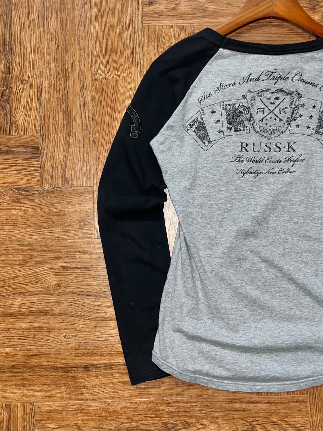 빈티지 프린팅 레글런 티셔츠 상품이미지9