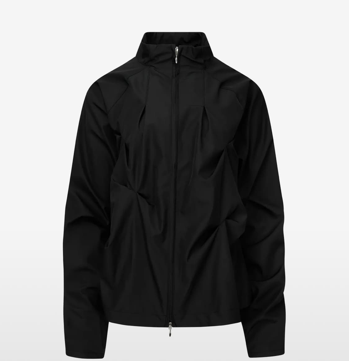 PINTUCK WIND BREAKER (UNISEX) BLACK 상품이미지2