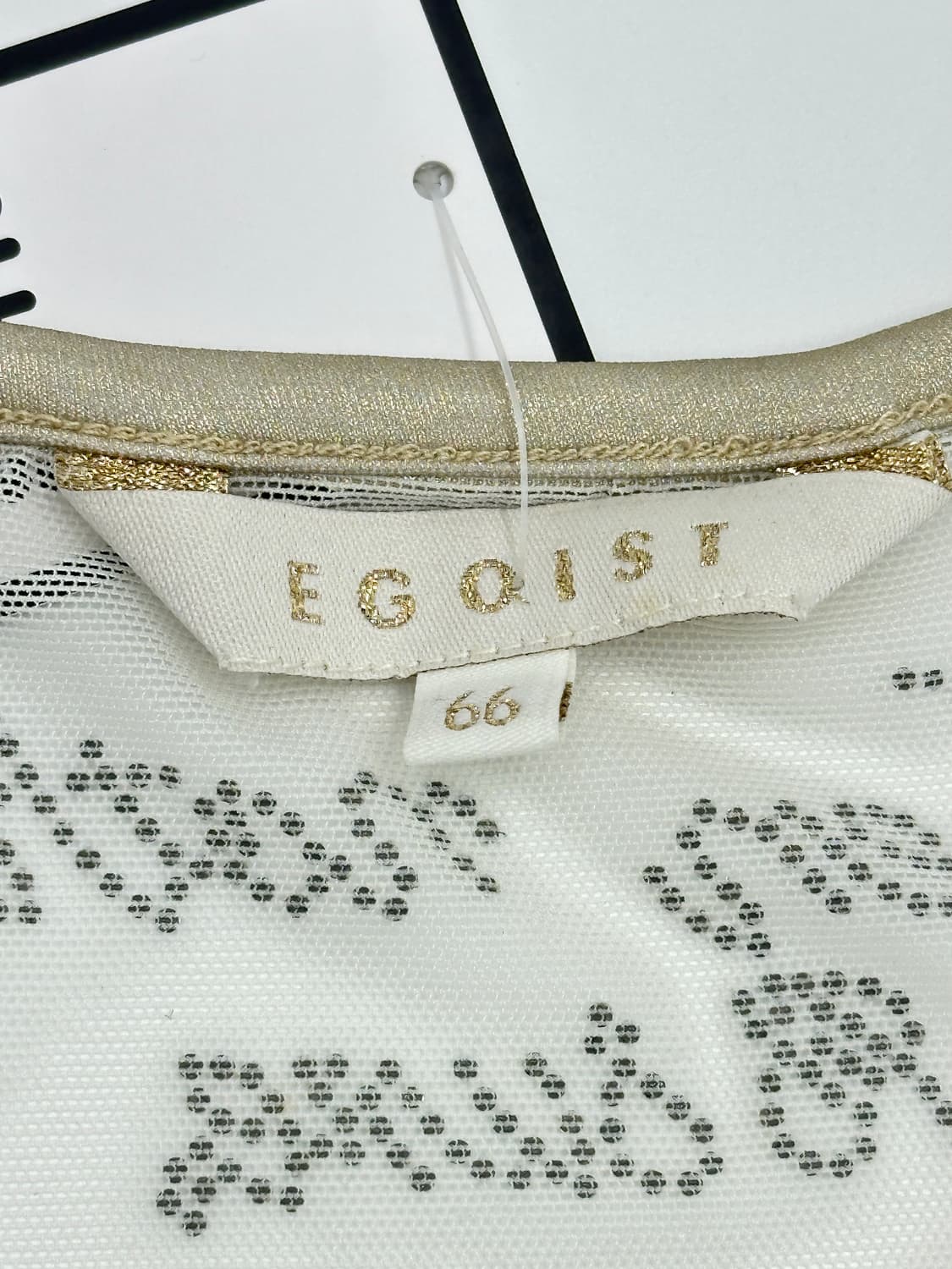 Egoist 골드 큐빅 스톤 슬림 반팔 티셔츠 상품이미지9