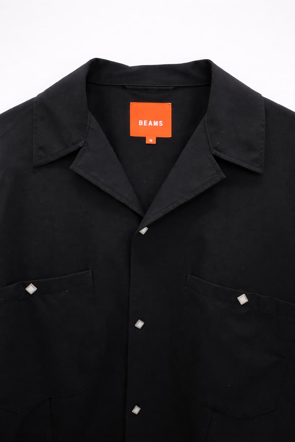 빔즈 BEAMS 오버핏 셔츠자켓 블랙 M 셔츠형자켓 상품이미지1