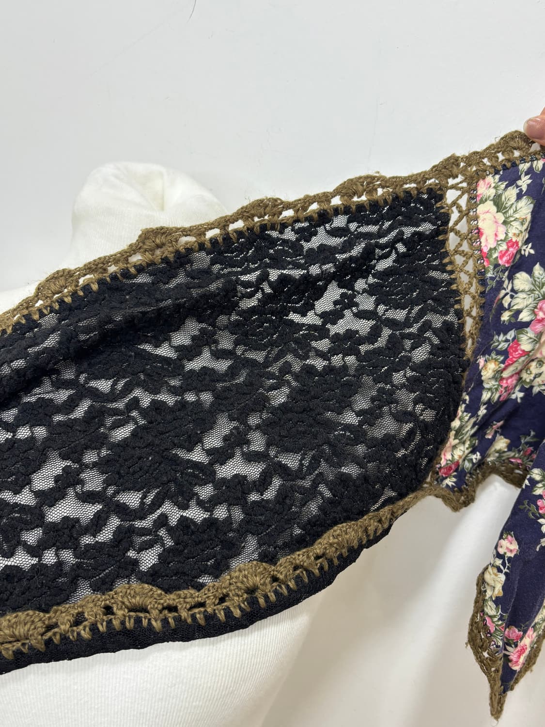 플라워 패턴 레이스 모리 머플러 스카프 상품이미지5