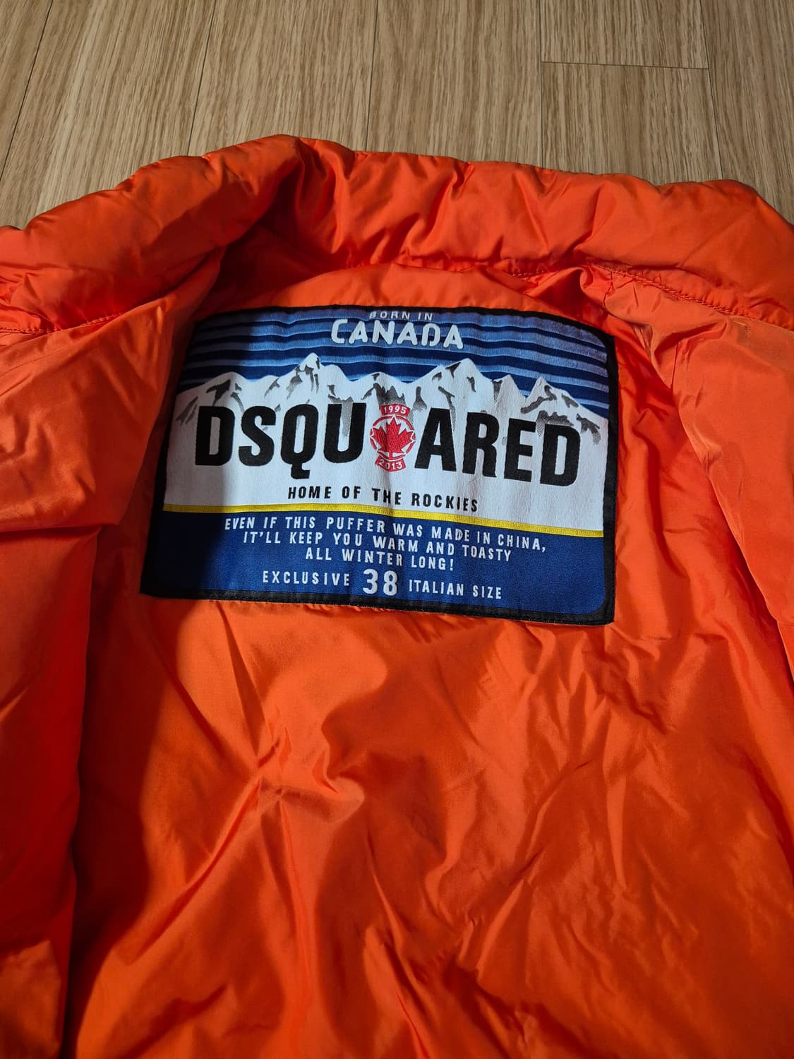 (정품) 디스퀘어드2 오렌지 다운점퍼 38 상품이미지6