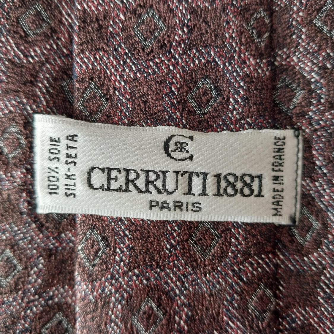 세루티 실크 자카드 지오메트릭 넥타이 9.8cm A+등급 K1520
 상품이미지10