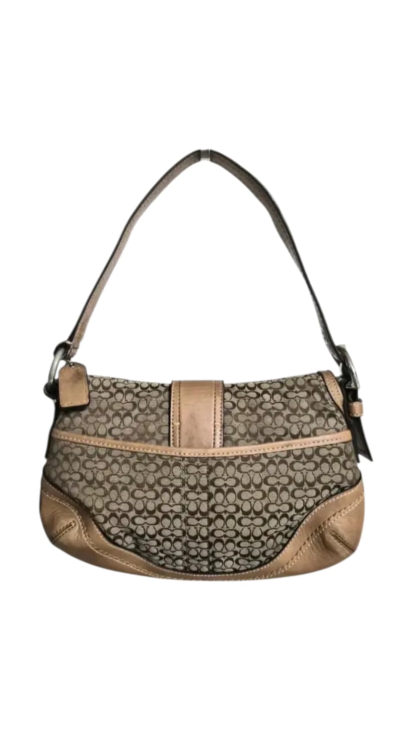 코치 스몰 소호 호보 원 숄더백 레더 블루 히메 갸루 코치시그니처 y2k 상품이미지2