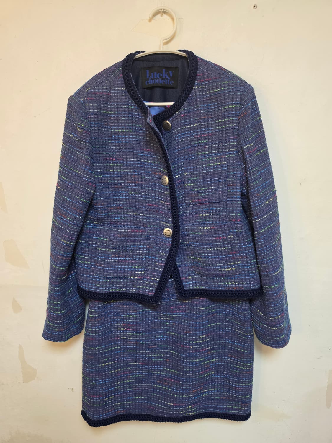 럭키슈에뜨 트위드 투피스 세트 (36/38사이즈) 상품이미지1