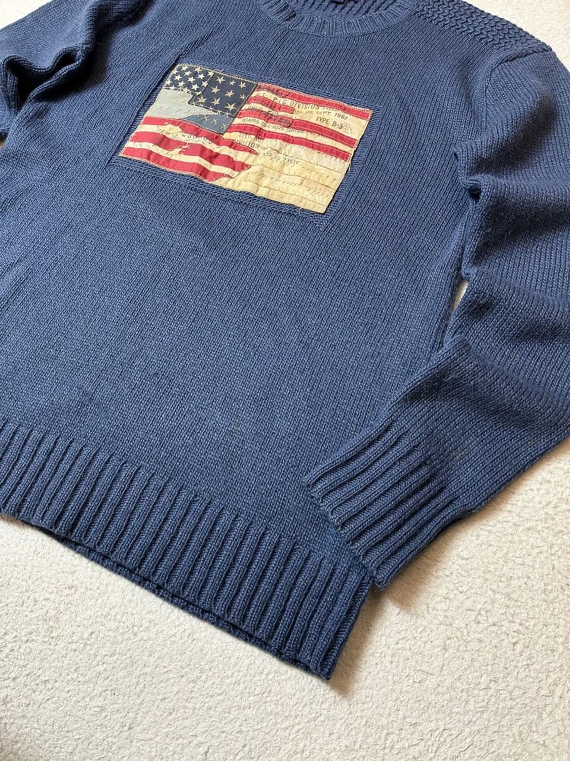 폴로진스 00's 빈티지 성조기 알파카 혼방 니트 PN6686 상품이미지4