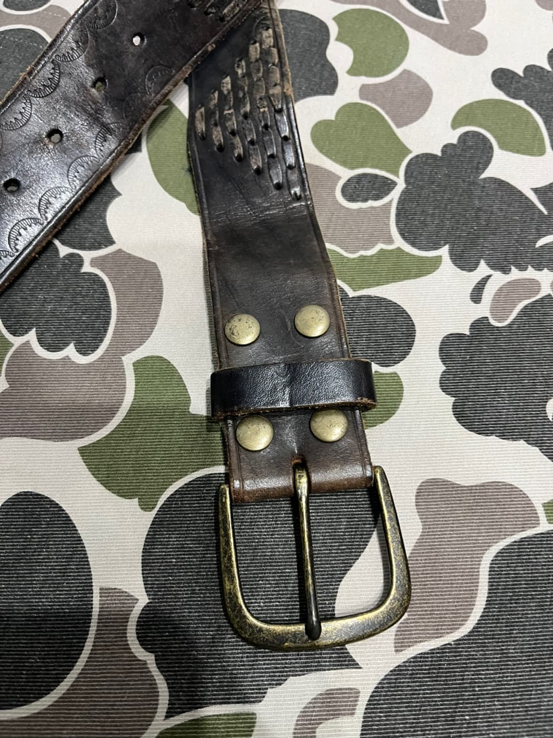 Vintage Western Leather Belt 상품이미지4