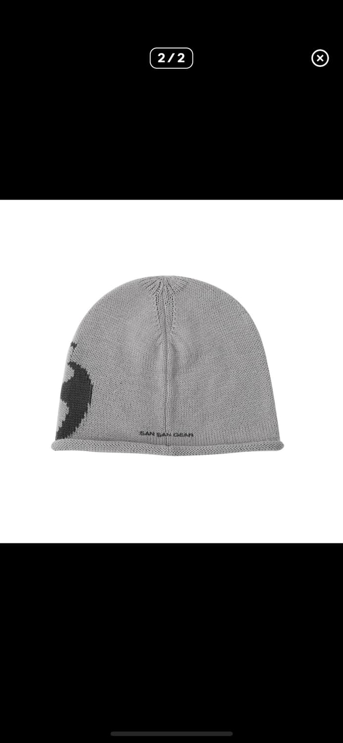 산산기어 웜 그레이 비니 24ss 상품이미지2