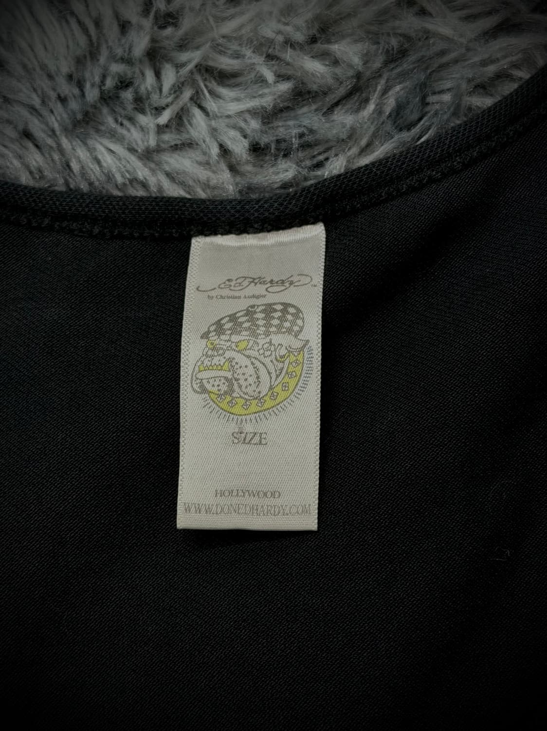 Ed Hardy 스컬 큐빅 블랙 슬리브리스 상품이미지10