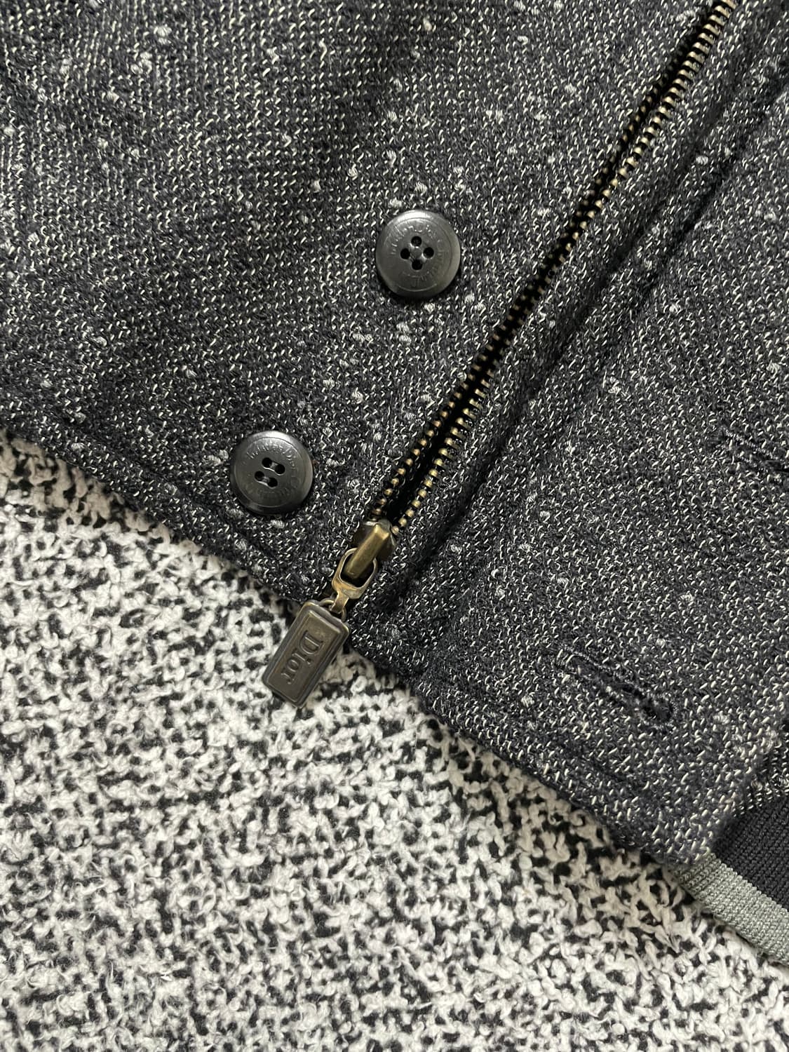 빈티지9. 크리스찬 디올 DIOR 몬슈어 스포츠 헤링본 블루종 자켓 상품이미지5