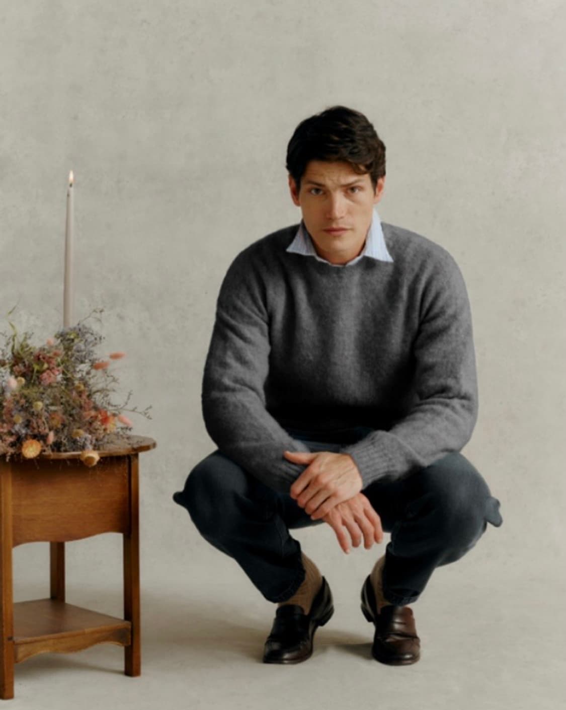 할리오브스코틀랜드 쉐기독 니트 m 옥스퍼드 상품이미지3