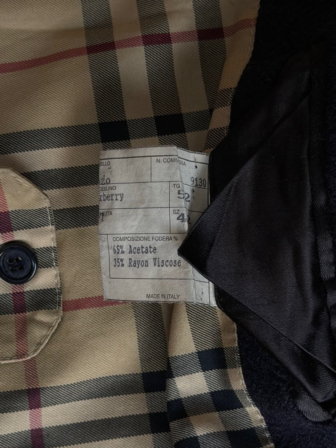 버버리 캐시미어 트위드 래글런 코트 105 상품이미지6