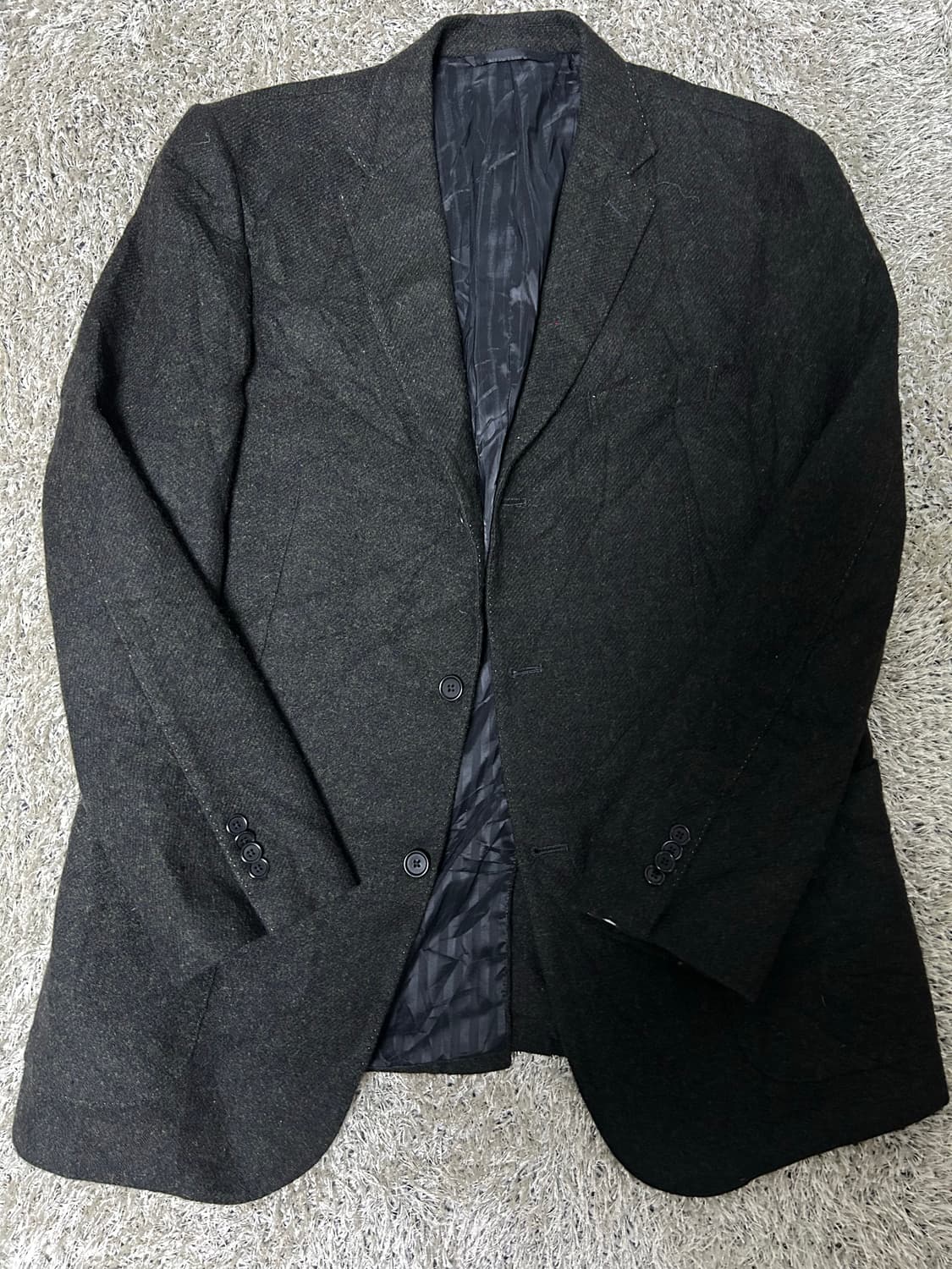 일본판 MALE &CO 울 체크 블레이저 사이즈 105~110 상품이미지1