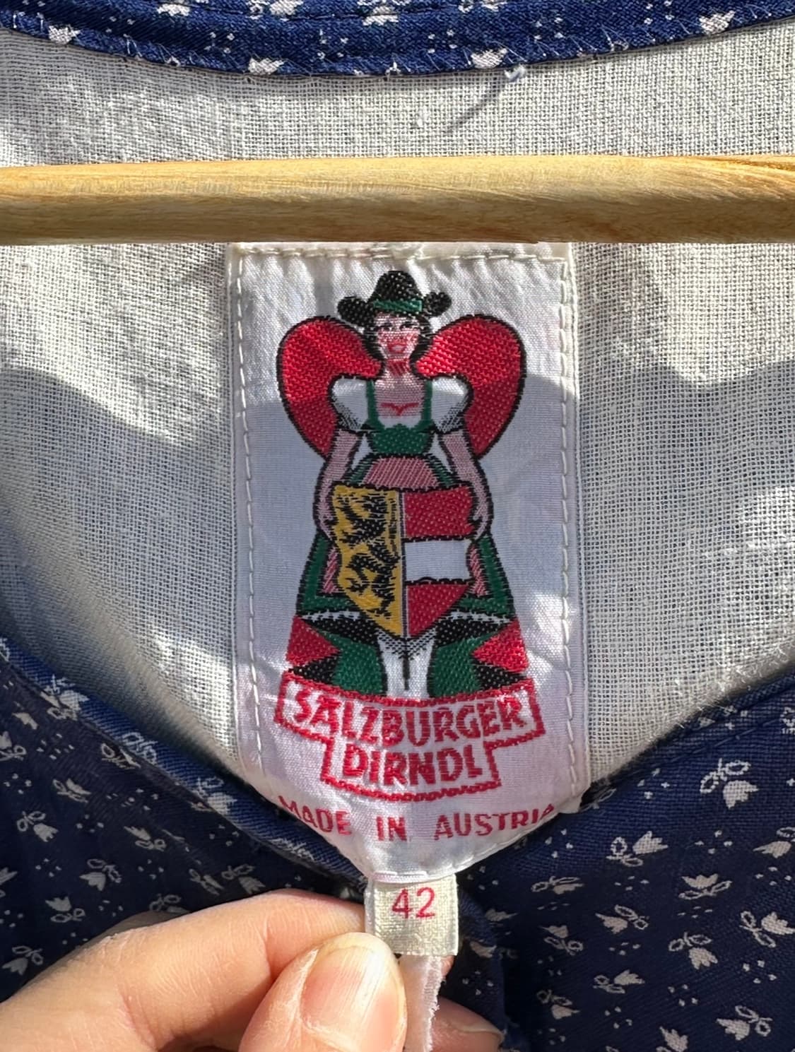 오스트리아 티롤 플라워 패턴 원피스 상품이미지7