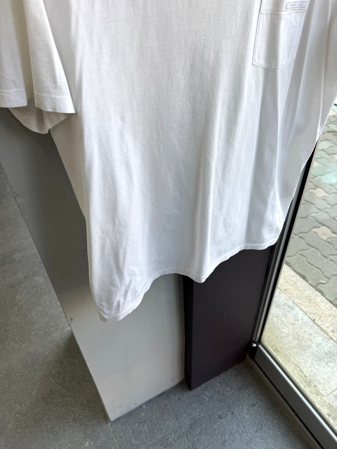 XL/ 프라다 포켓 자수로고 라운드 반팔 상품이미지5