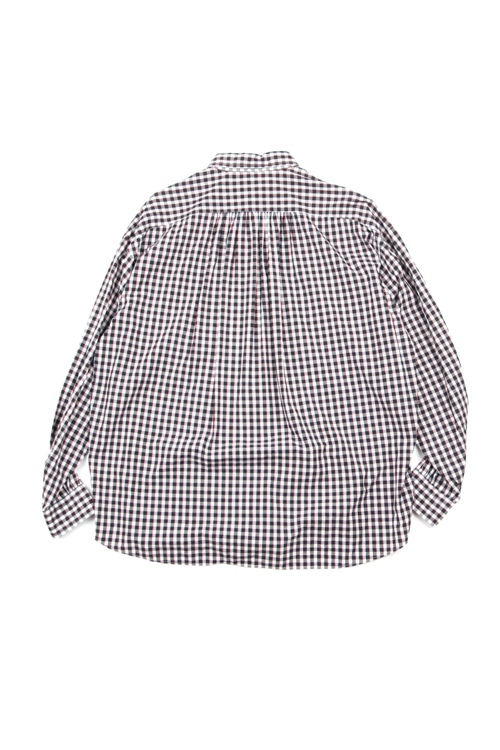 Porter classic 롤업 깅엄체크셔츠 블랙화이트 상품이미지6