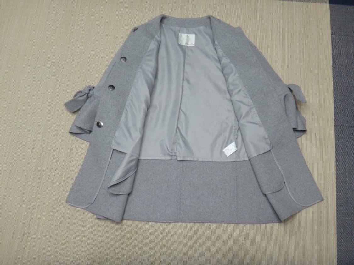 (95size) Reneevon 레니본 울혼방 코트 그레이 상품이미지7