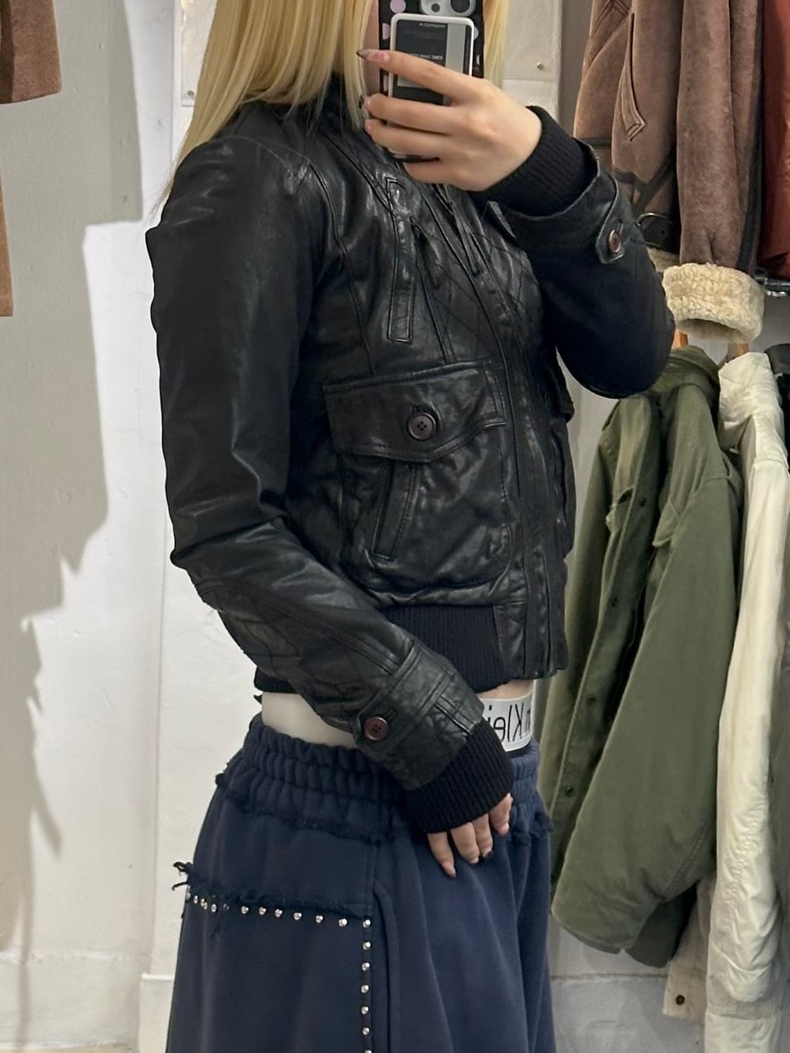 Italy lambskin 양가죽 자켓 상품이미지2