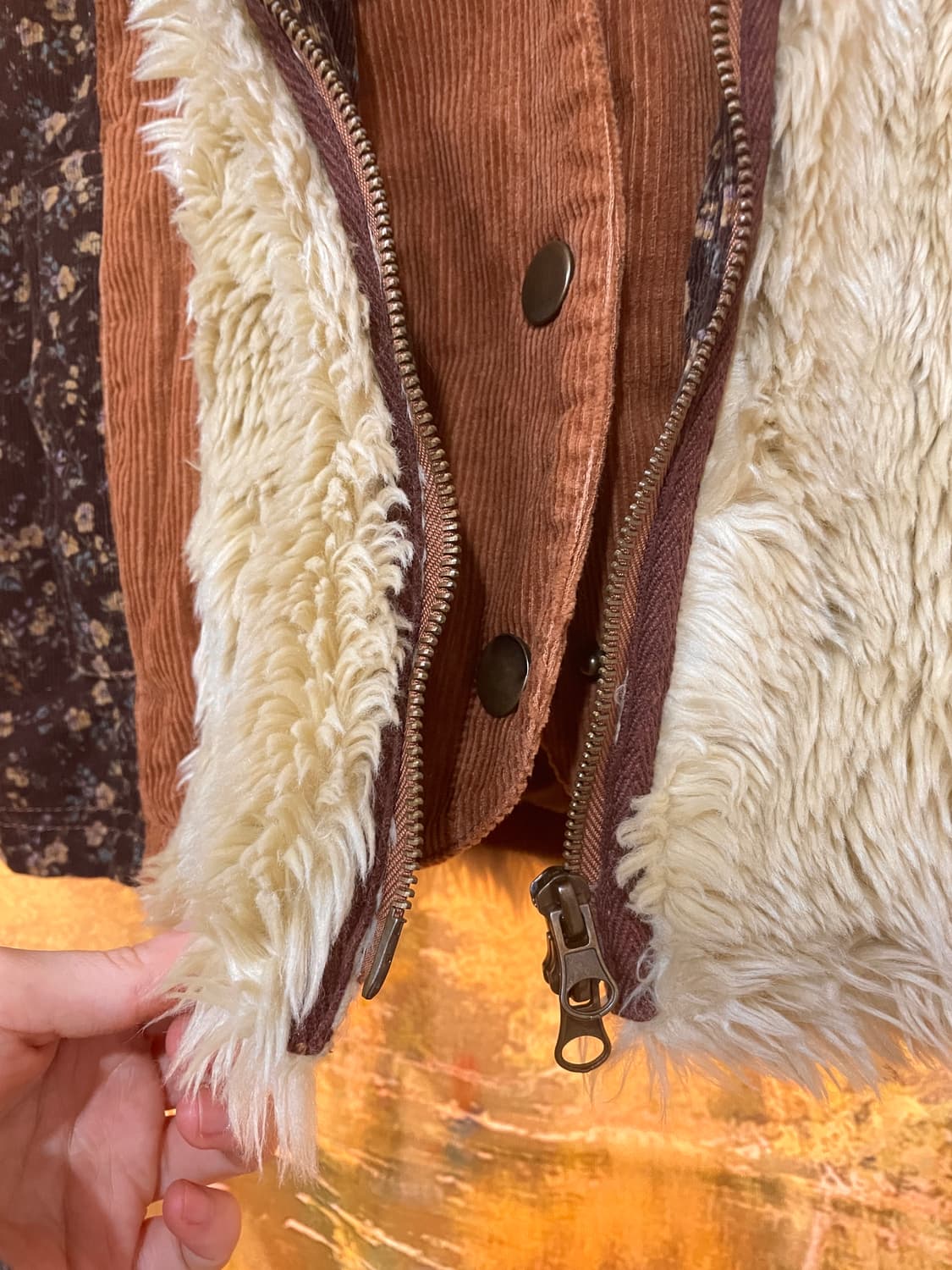 VTG 패치 레이어드 코듀로이 조끼 (투웨이) 상품이미지7