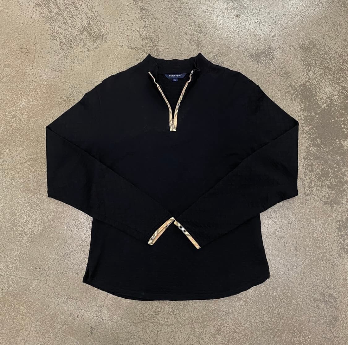 버버리 골프 블랙 m사이즈 반집업 니트  상품이미지2