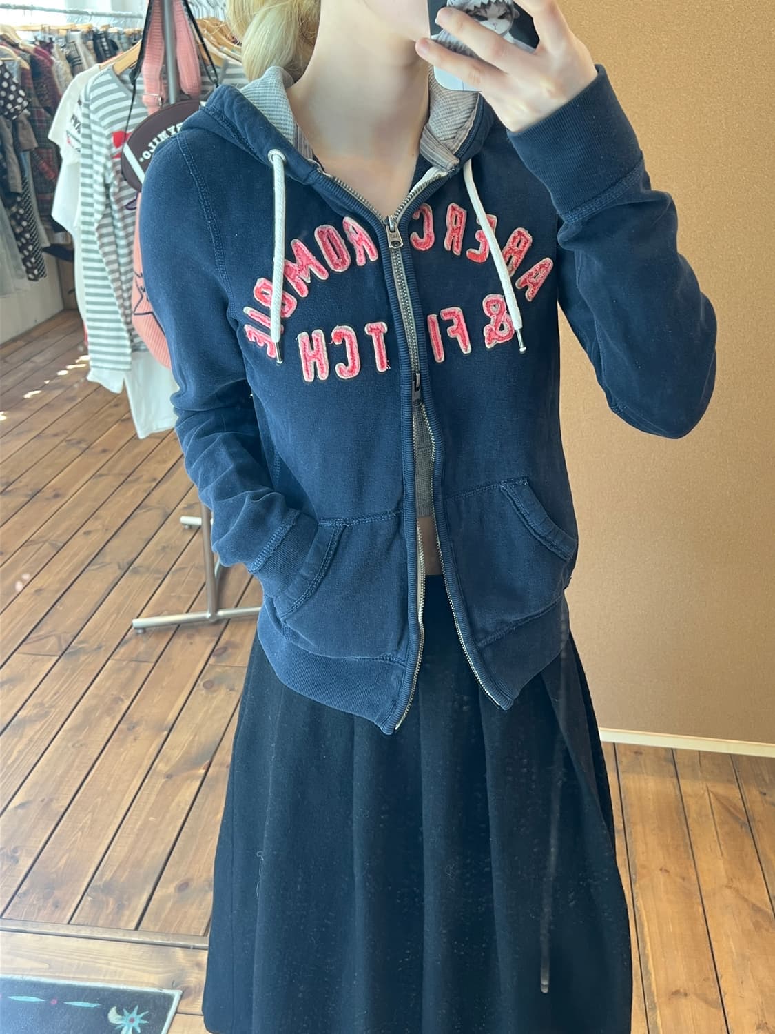 아베크롬비 네이비 후드집업  상품이미지5