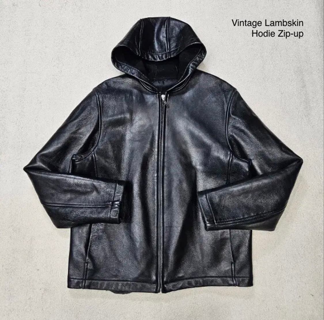 Vitage Lambskin Hodie Zip-up 상품이미지2