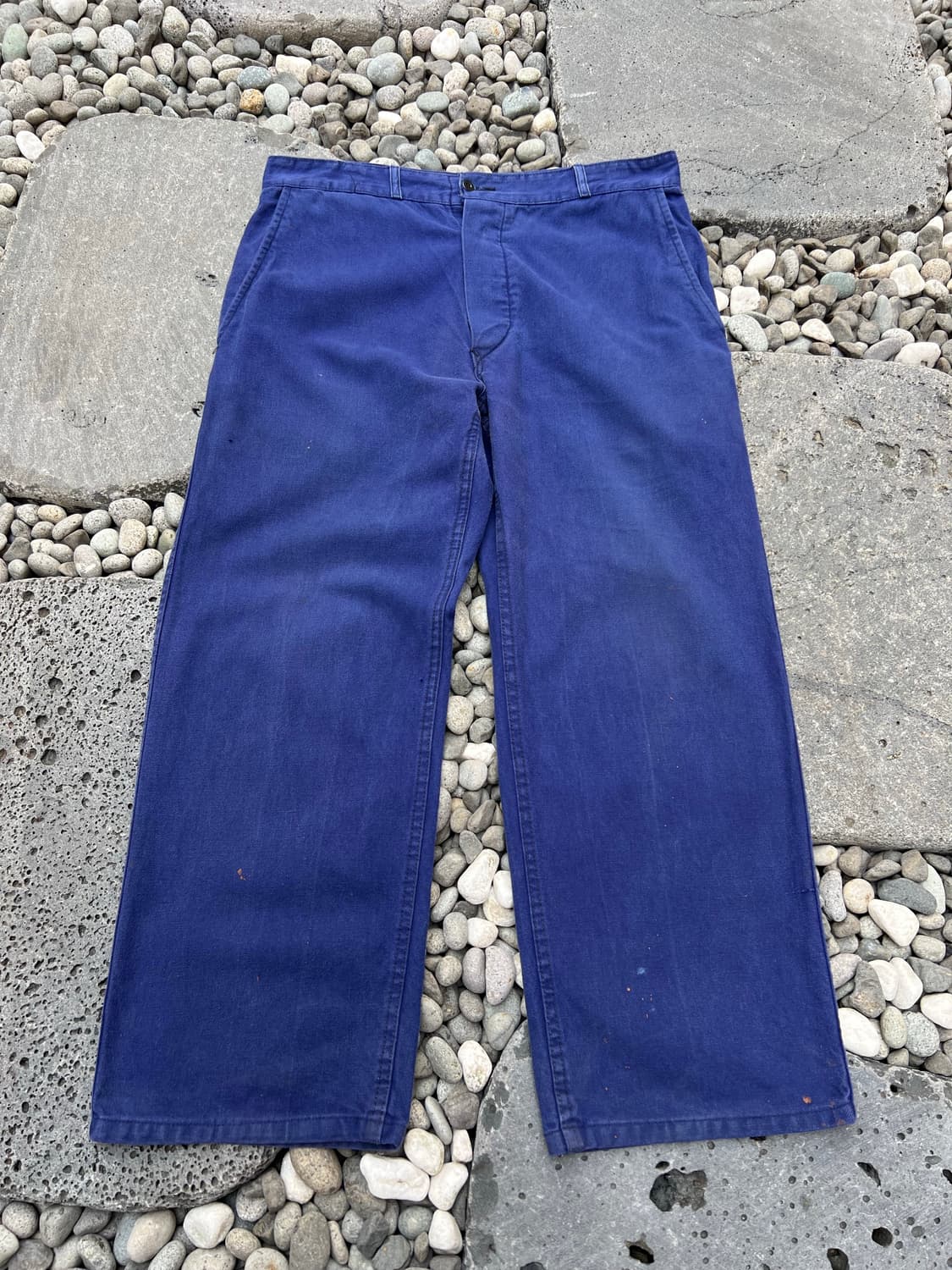 (34인치) OLD VINTAGE FADED BLUE 프렌치워크팬츠 상품이미지1