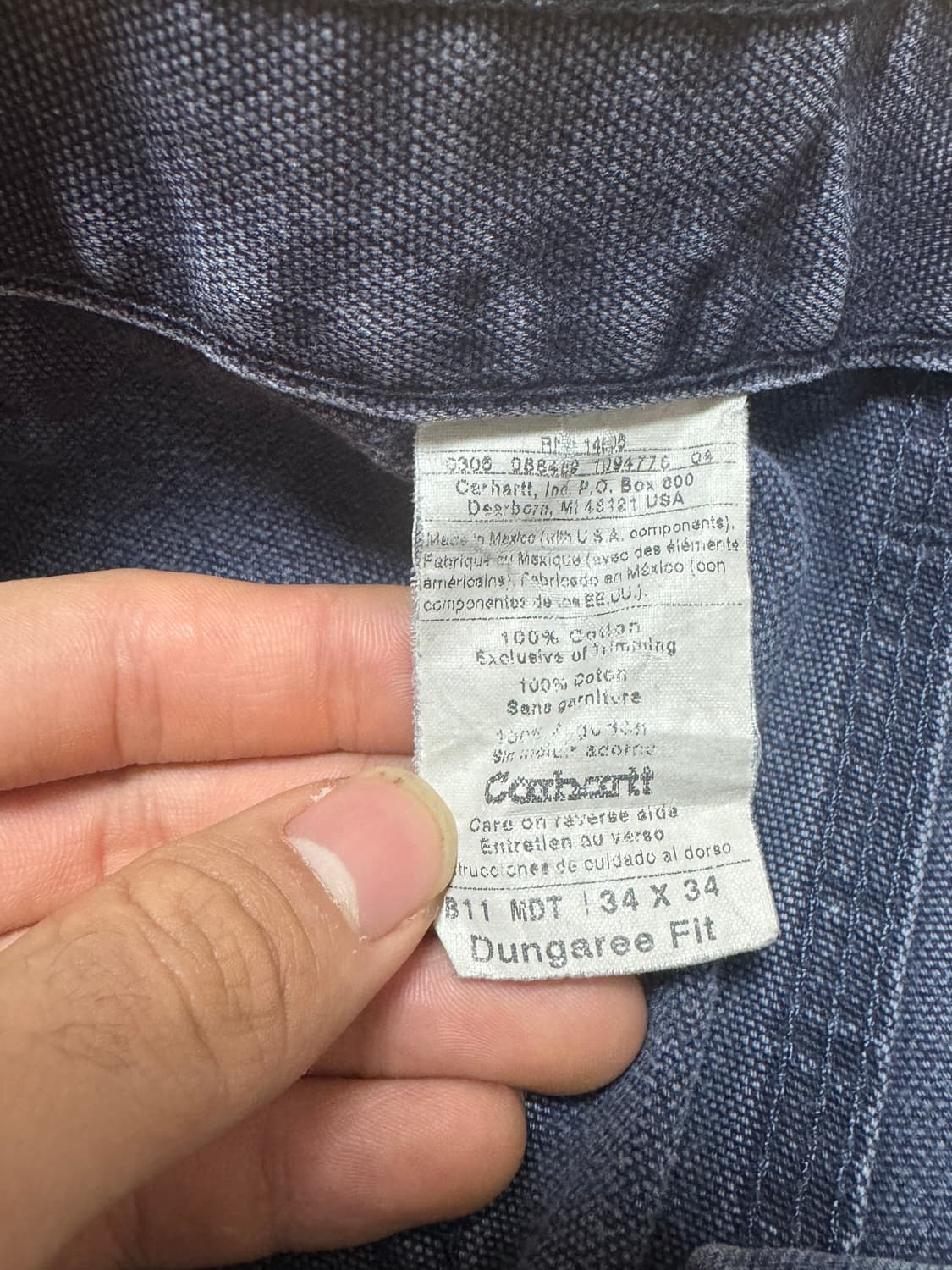 칼하트 싱글니 카펜터 b11 mdt 상품이미지3