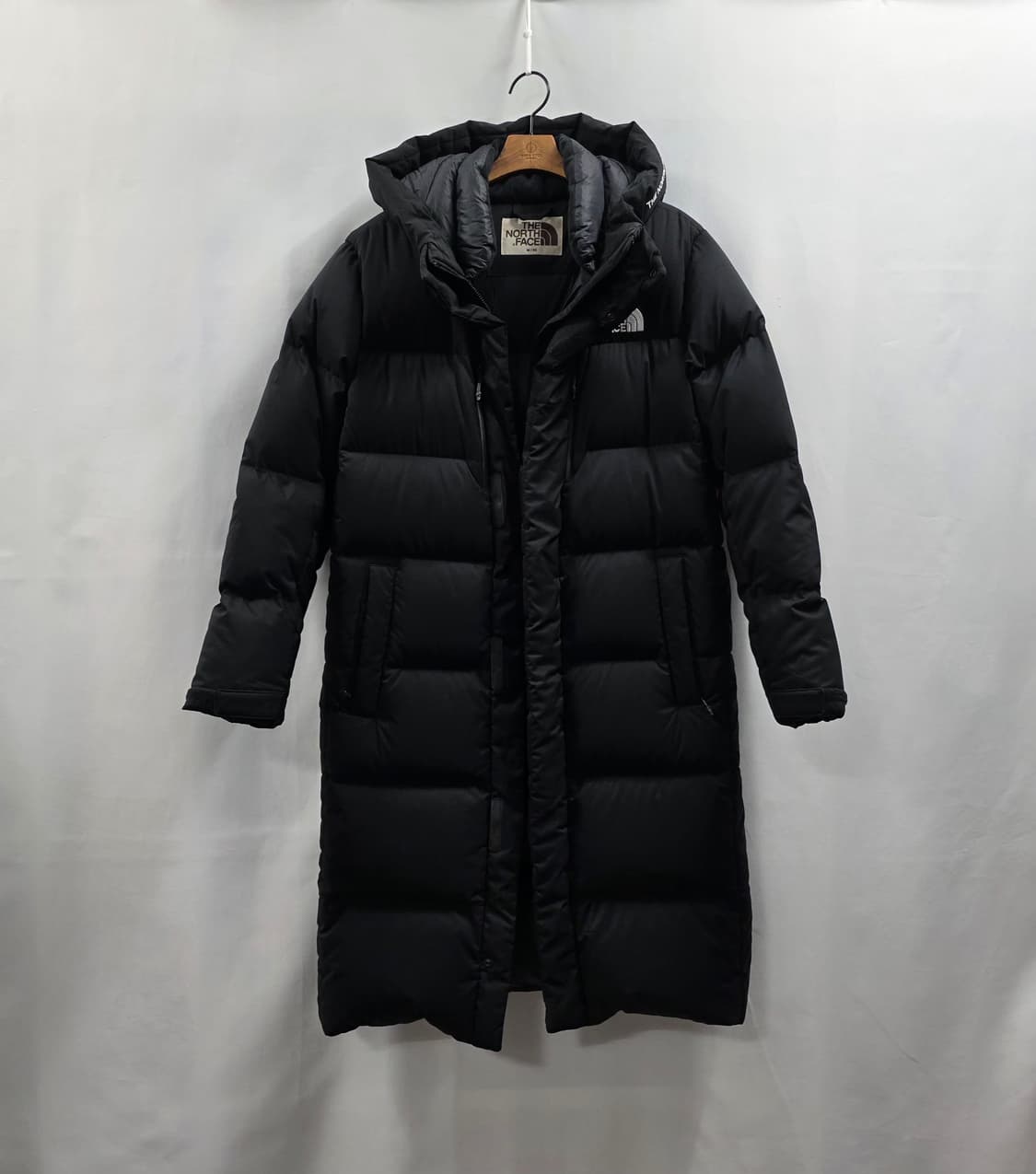 0734 [노스페이스] 롱패딩 95(M) / 다운80 충전  블랙 공용 상품이미지1