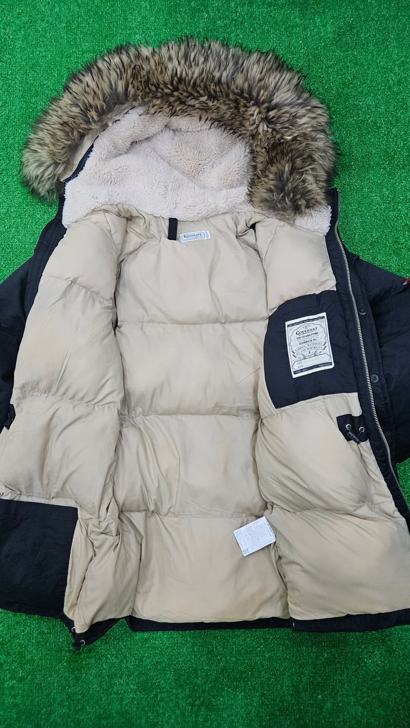 커버낫 검정 후드퍼 겨울 패딩 M 상품이미지3